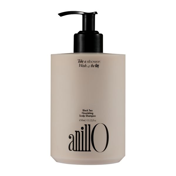 Питательный шампунь против выпадения волос ANILLO Black Tea Nourishing Scalp Shampoo 450 мл