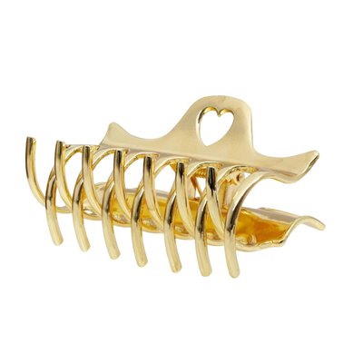 Золотой металлический краб для волос Emi Jay Heartbreaker Clip in Gold Tiara