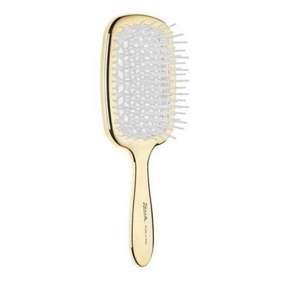 Щітка для волосся золото з білим Janeke Lux Superbrush