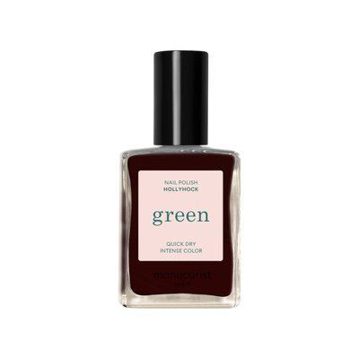 Лак для ногтей с красно-черным оттенком Manucurist Green Hollyhock 15ml