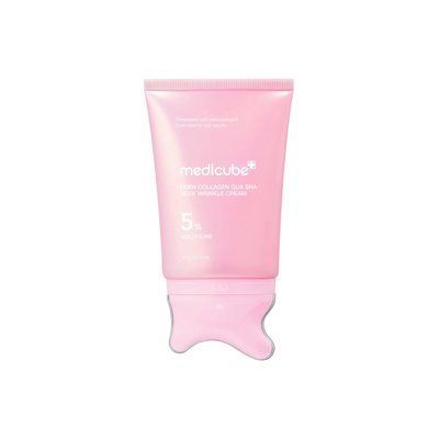 Крем для шиї та декольте проти зморшок з гуаша-аплікатором Medicube PDRN Collagen Gua Sha Neck Wrinkle Cream, 50 мл 001961 фото
