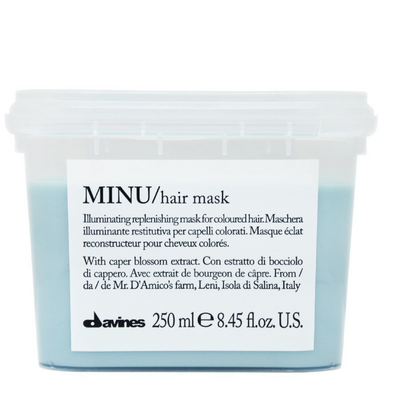 Маска для додання блиску і захисту кольору волосся Davines Minu Mask, 250 ml