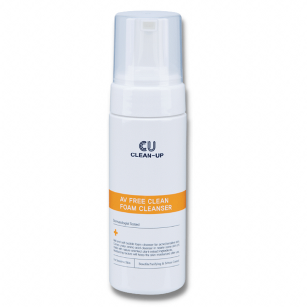 Очищающий мус для чувствительной кожи CU skin AV FREE PURIFYING FOAM CLEANSER 150мл