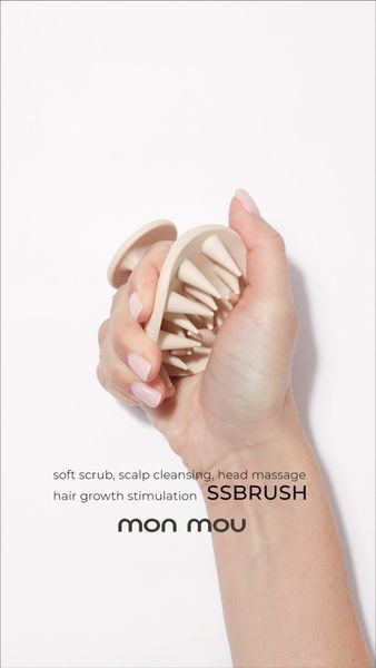 Щетка для кожи головы Mon Mou Soft Scrub Brush нюд