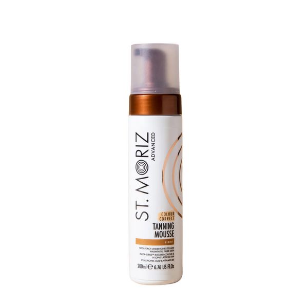 Автобронзат-мусc для светлой кожи St. Moriz Advanced Colour Correcting Mousse Light 200ml