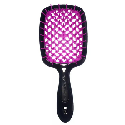 Расческа для волос Janeke Superbrush черная с фиолетовым