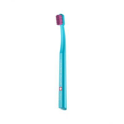 Детская зубная щетка Curaprox CS Smart, D 0,08 мм (4-12 лет) голубой/розовый
