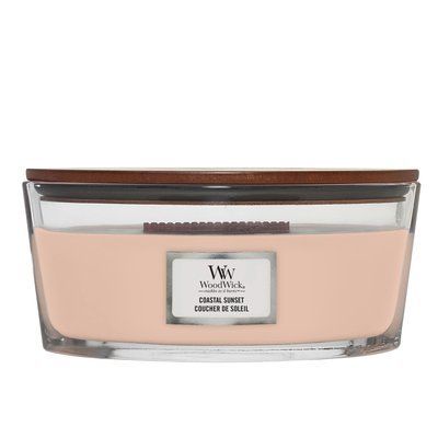 Ароматическая свеча с очень нежными нотами Woodwick Ellipse Coastal Sunset 453г