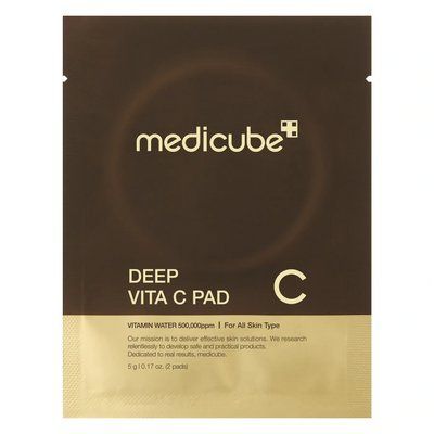 Осветительные восстановительные пады с витамином C Medicube Deep Vita C Pad, 2 шт