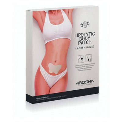 Ліполітичний пластир для зони живота «Метелик» 4 процедури Arosha LYPOLITIC BODY PATCH