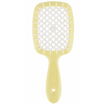 Расческа для волос Janeke Superbrush желтая с белым