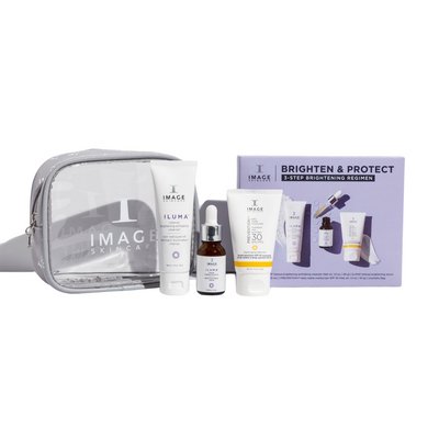 Набір для освітлення та захисту шкіри обличчя Image Brighten & Protect Kit 3-Step Brightening Regime