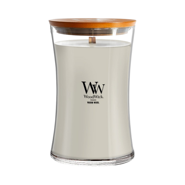 Ароматична свічка з ароматом теплої шерсті Woodwick Large Warm Wool 609г