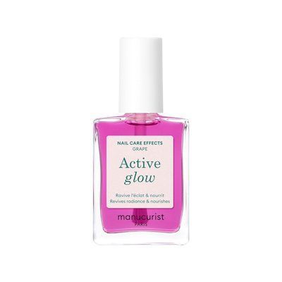 Лак для нігтів з бузковим глянцевим ефектом Manucurist Active Glow Grape 15ml 001911 фото