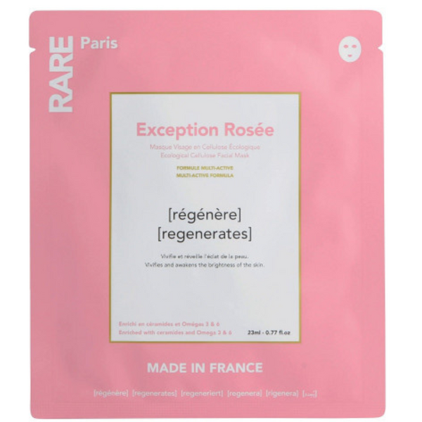 Відновлювальна маска для обличчя RARE PARIS Rosee Ecological Cellulose Facial Mask 1 шт* 23 мл